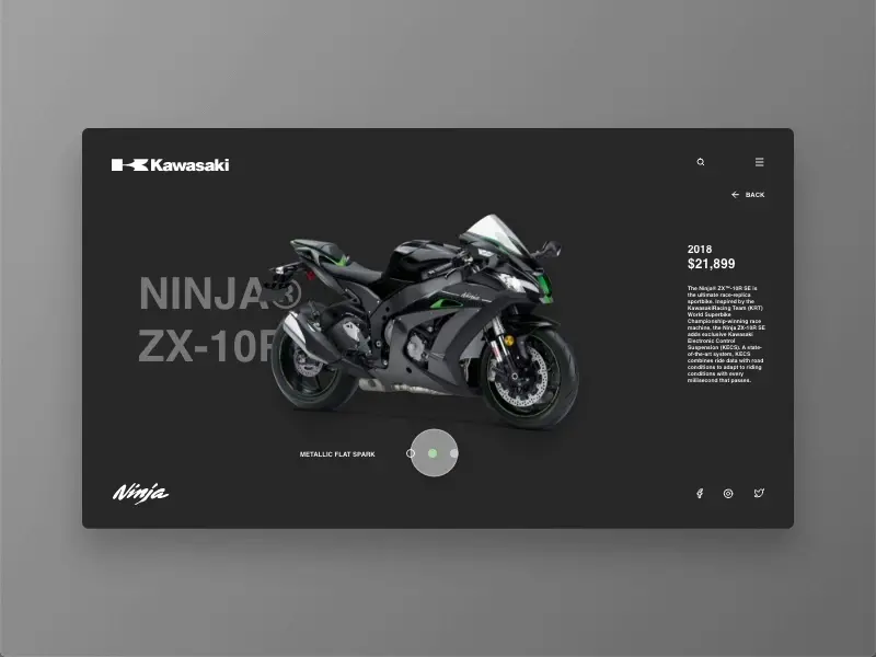 Product Card Website Concept Template