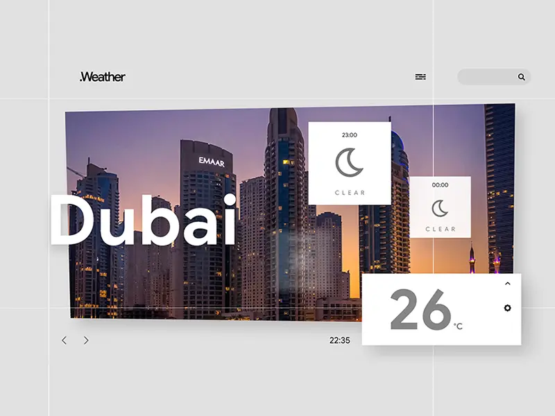 Weather App Animation With Adobe Xd