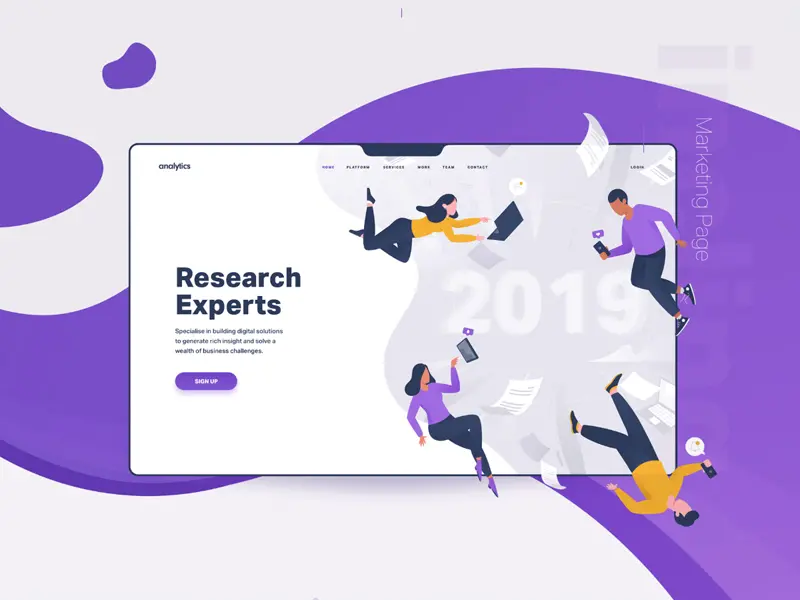 Research Application Xd UI Kit