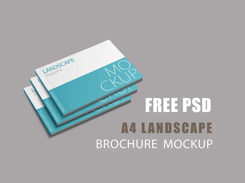 Landscape Magazine Mockup