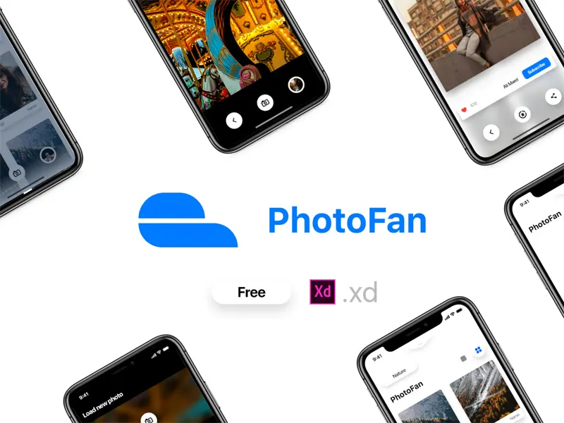 PhotoFan Xd Mobile App Concept