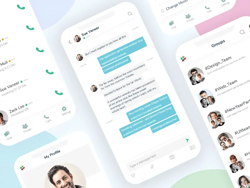 Slack Mobile App Redesign Xd Concept