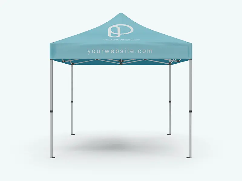 Square Tent Event Booth Mockup