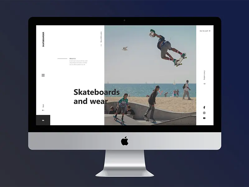 Skateboarder Free Xd UI Kit