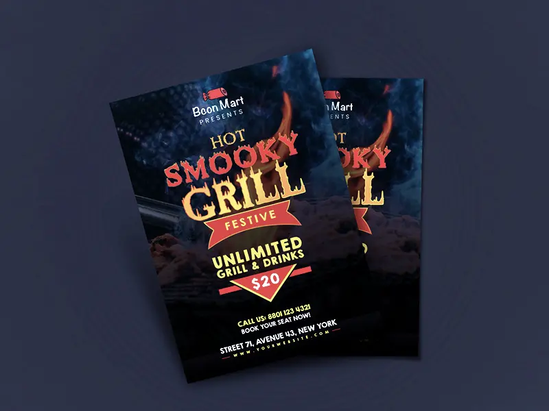 Grill BBQ Flyer Template