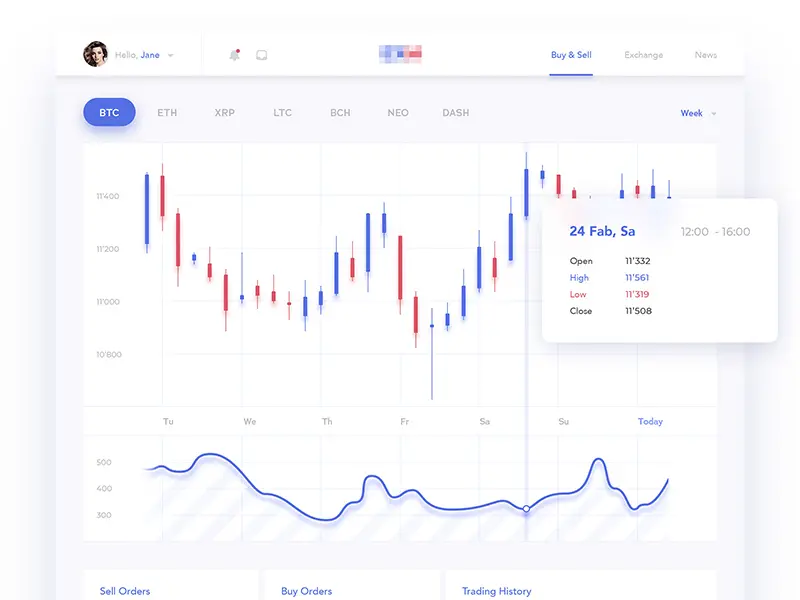 Crypto Exchange Dashboard