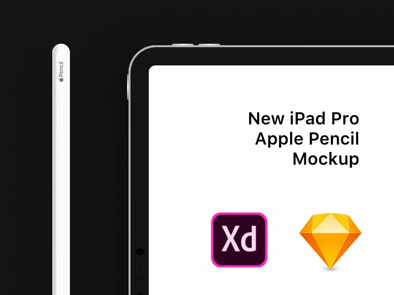 New iPad Pro Apple Pencil Mockup