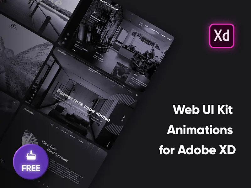 Web UI Animations For Adobe Xd