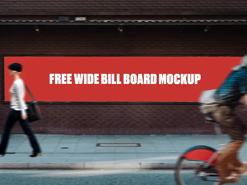 Wide Bill Board Mockup