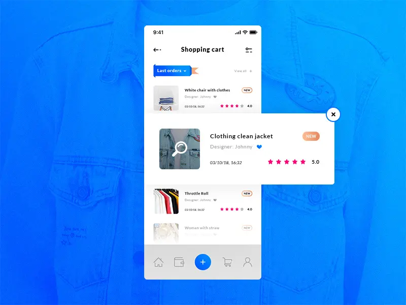 Shopping Cart Historical Orders iOS App Template
