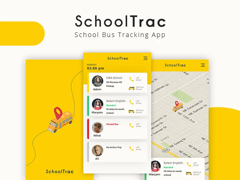 SchoolTrac School Bus Tracking App