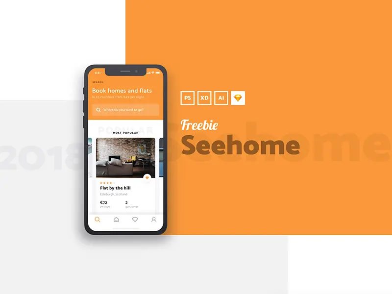 Seehome Real Estate Mobile App For Adobe Xd