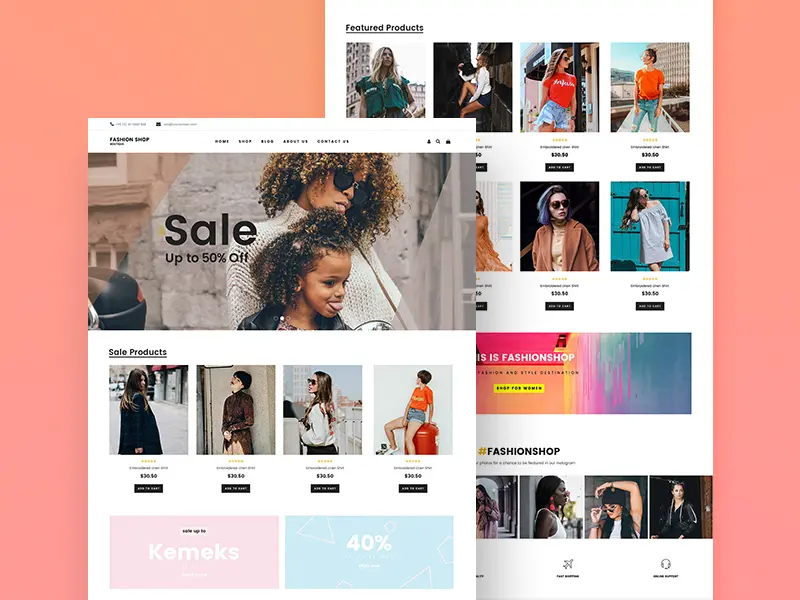 Fashion Shop Website Template