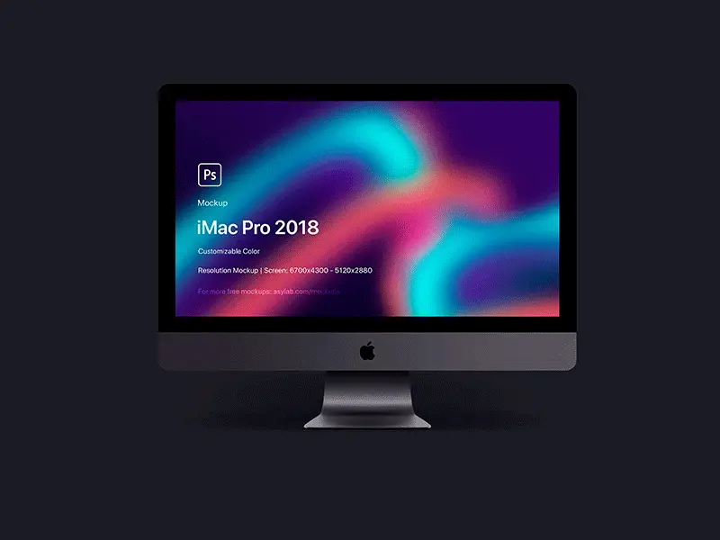 iMac Pro 2018 5K Mockup