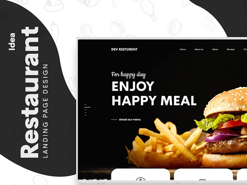 Dev Restaurant Web UI UX Design Template