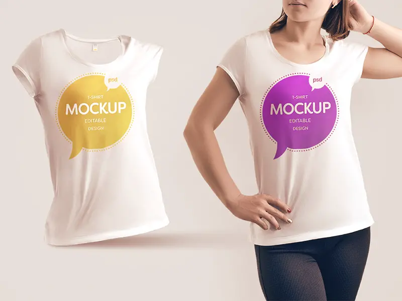 T Shirt Mockup For Women