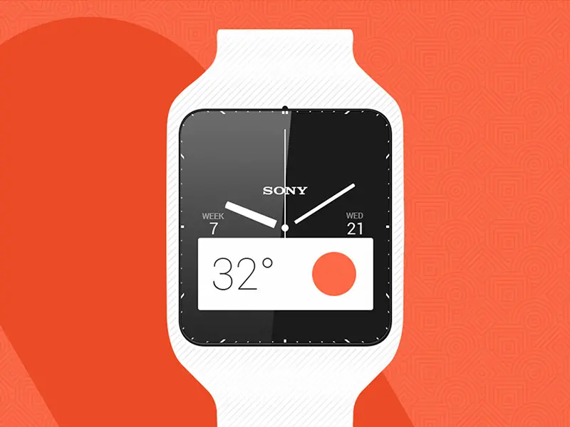 Sony SmartWatch 3 Template Mockup