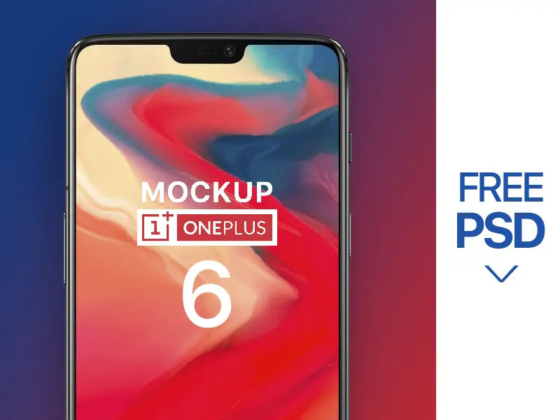 One Plus 6 PSD Mockup