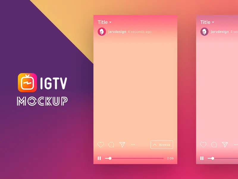 IGTV Mockup Template