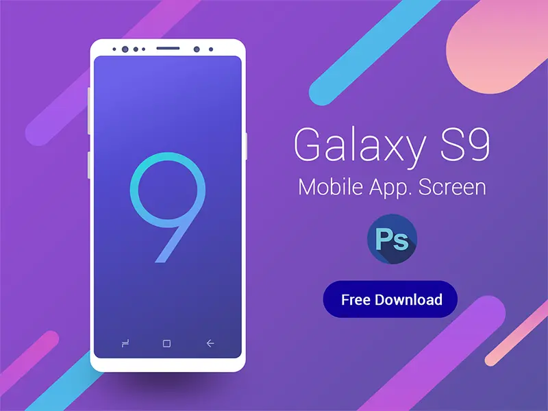 Galaxy S9 Mobile App Screen Layout