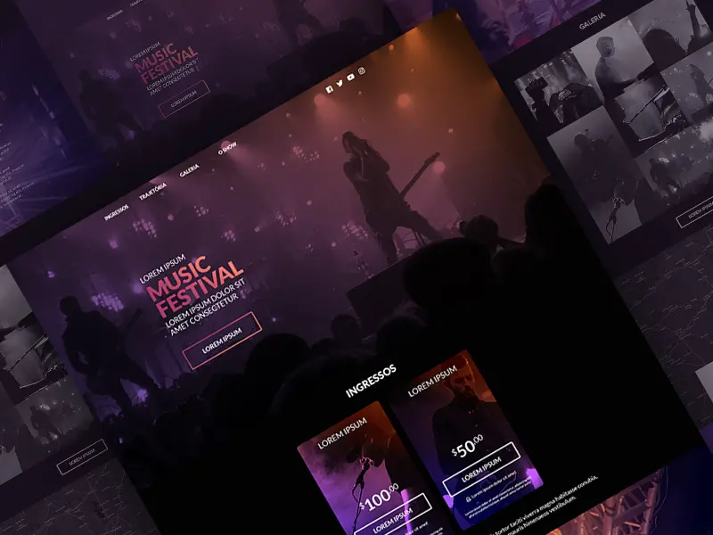 Music Festival Website Template