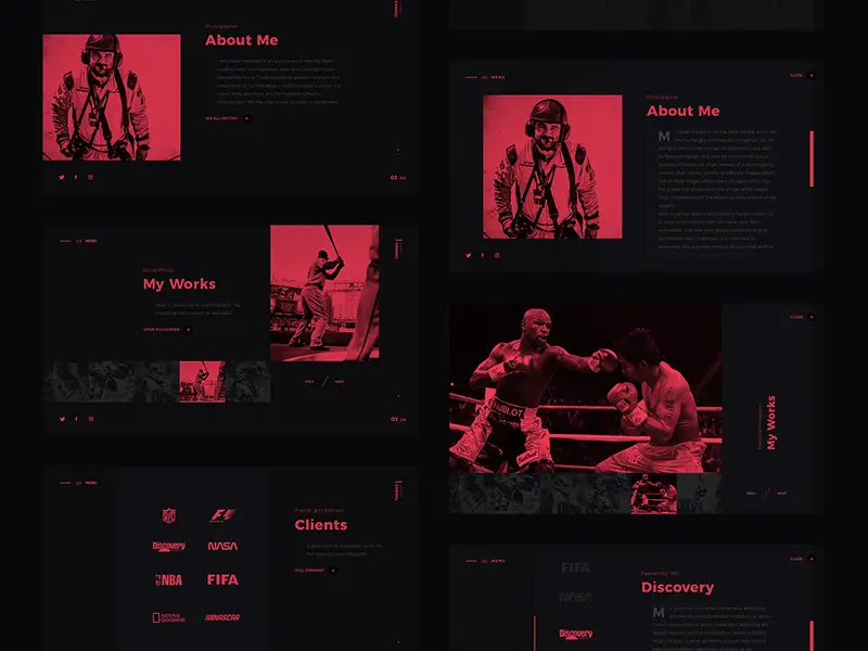 Thomas Oswald Personal Website Concept