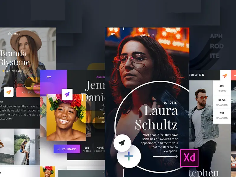 Adobe XD UI Kit Aphrodite