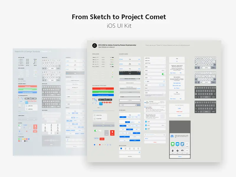 iOS UI Kit For Adobe XD