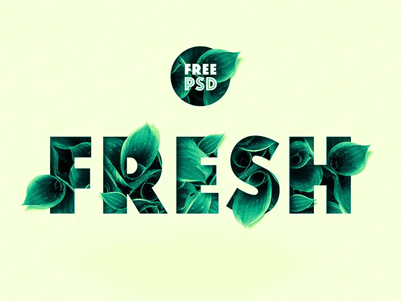 Fresh Text Mockup