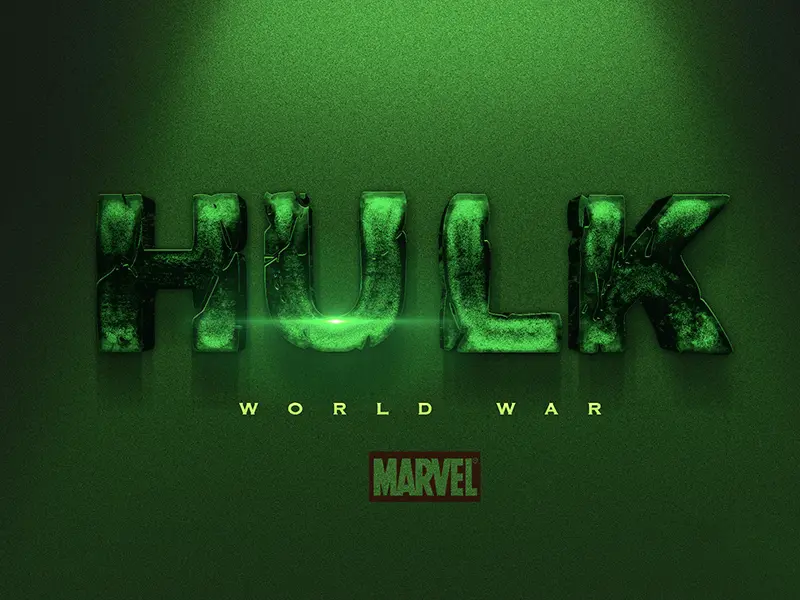Incredible Hulk Text Style Effect For Photoshop