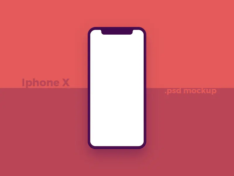 Simple iPhone X Mockup