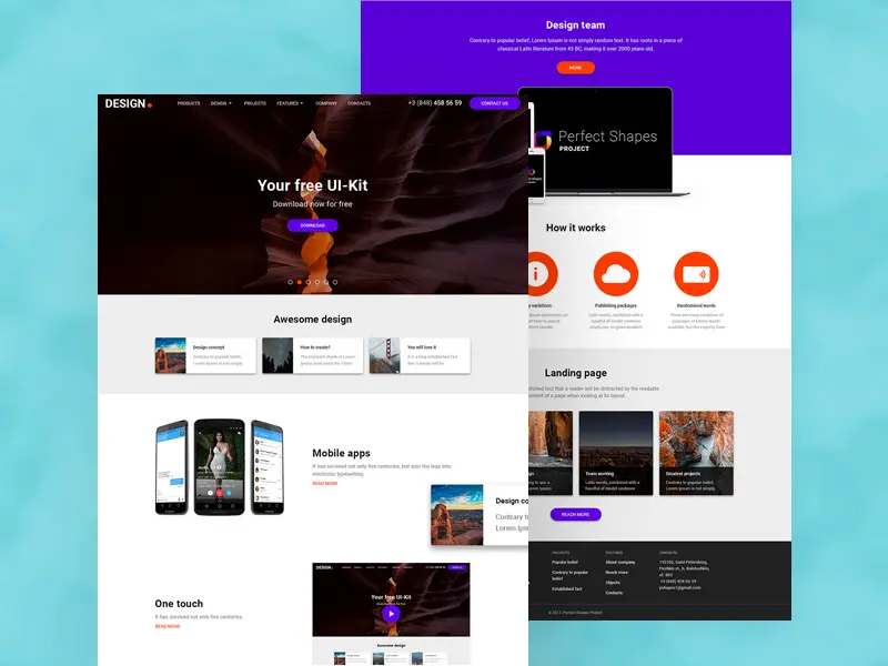 Perfect Shapes Project Template UI Kit