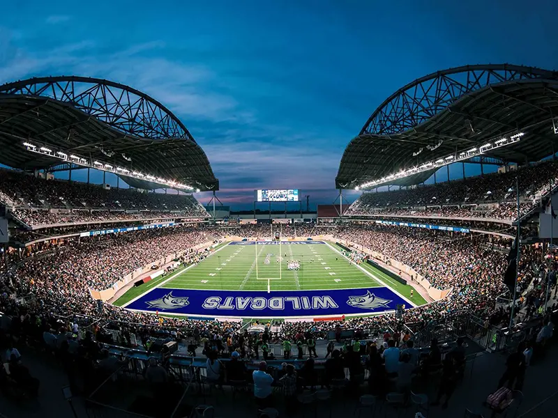 Football Field End Zone Mockup