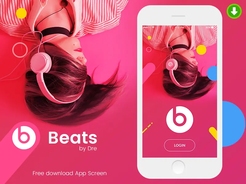 Mobile App Design Beats by Dre