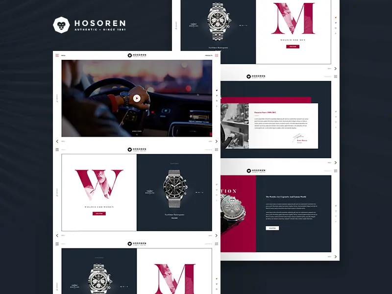 Watch Store Website Template