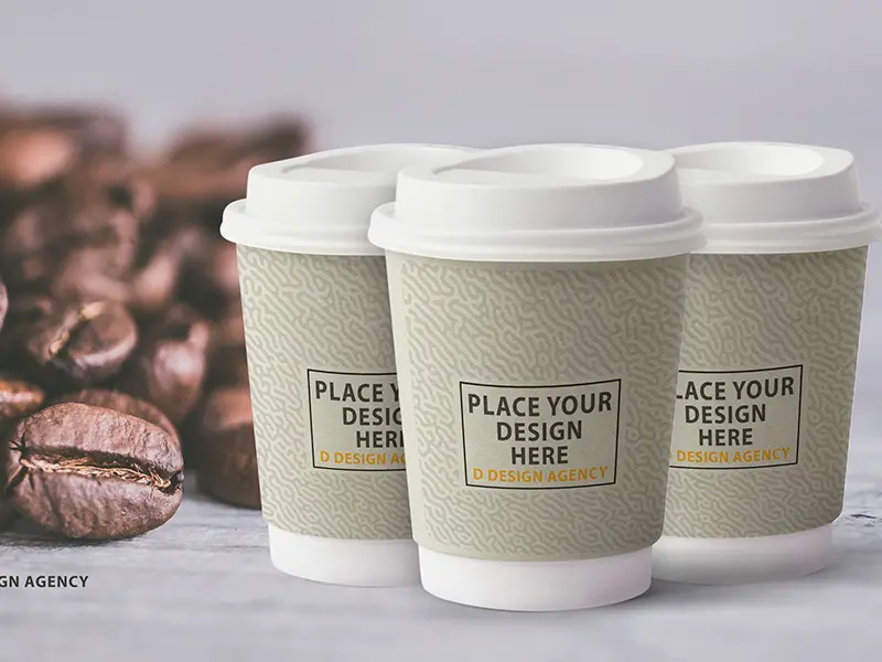 Stunning Kraft Paper Coffee Cup Mockup
