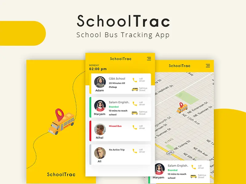 SchoolTrac School Bus Tracking App