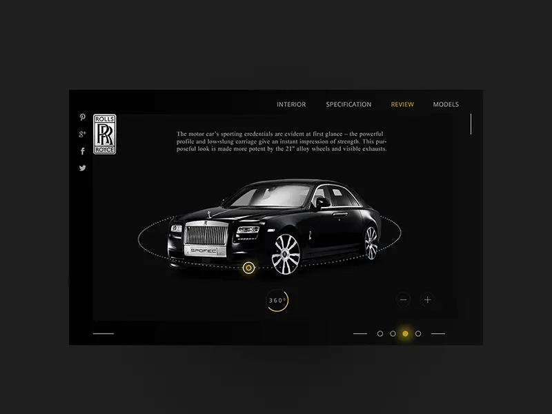Rolls Royce Phantom Coupe Website Template