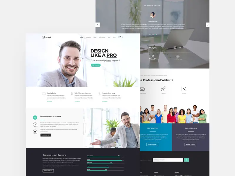 Blake Website Template