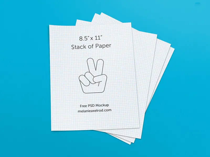 Stack of Paper Mockup