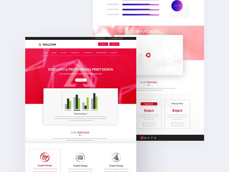 Walcom Design Agency Web Template