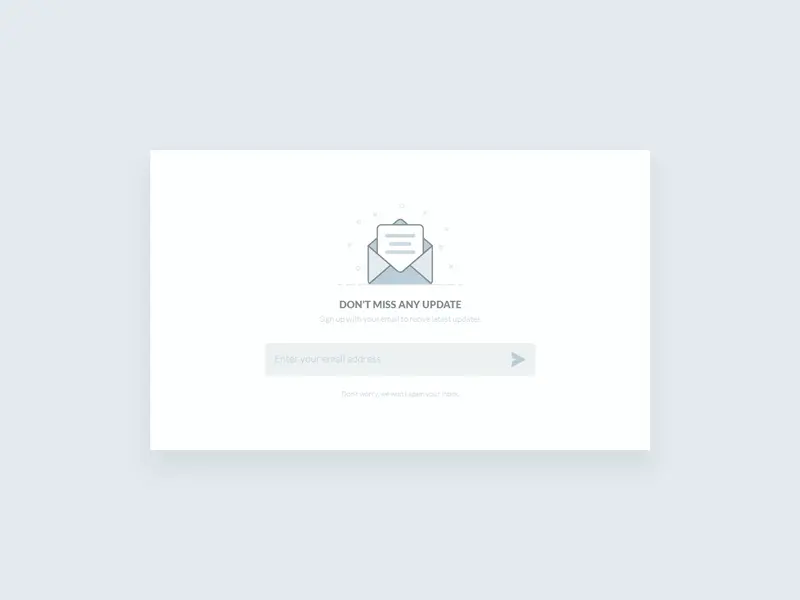 Newsletter UI Design