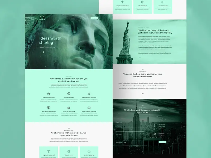 Voynich Landing Page Template