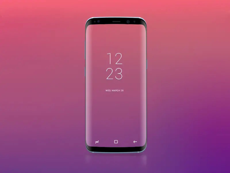 Samsung Galaxy S8 PSD Mockup