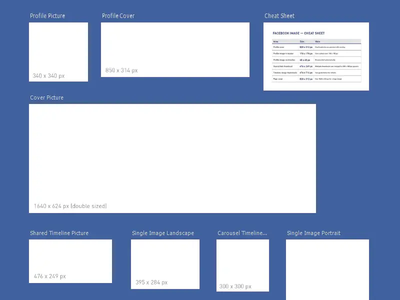 Facebook Image Sizes Cheat Sheet