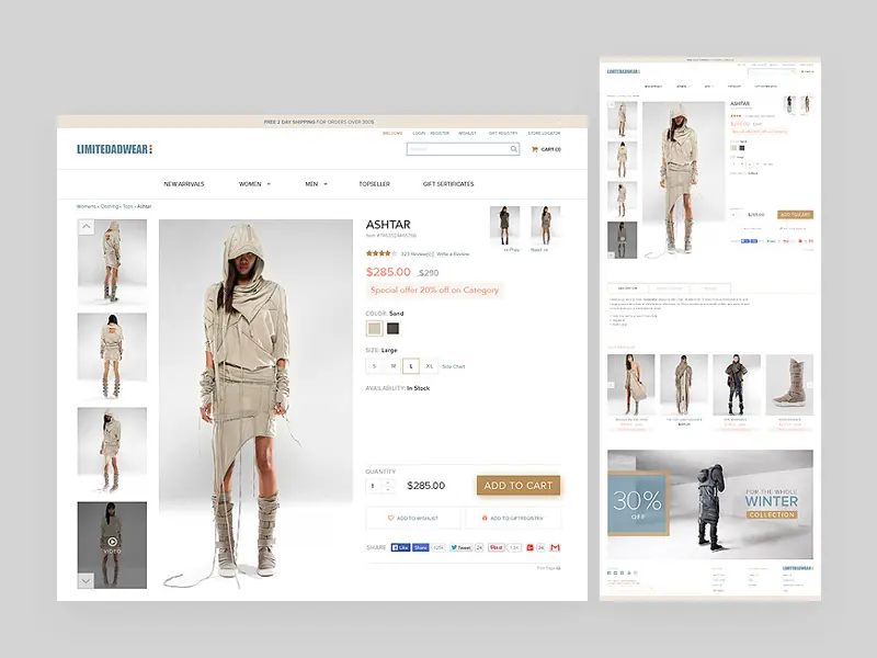 E Commerce Product Page