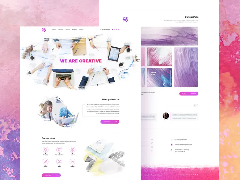 Creative Watercolor Inspiration Template