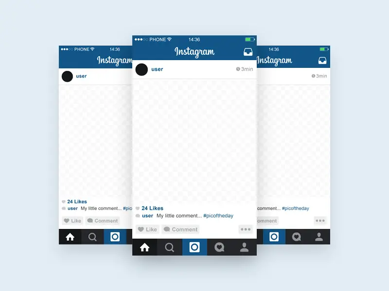 Instagram Template Mobile Mockup