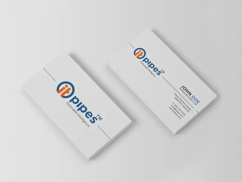 IT Pipes Business Card Design