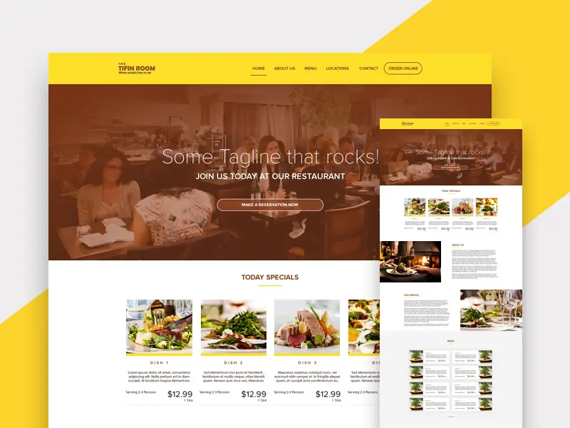 Restaurant Web Design Template